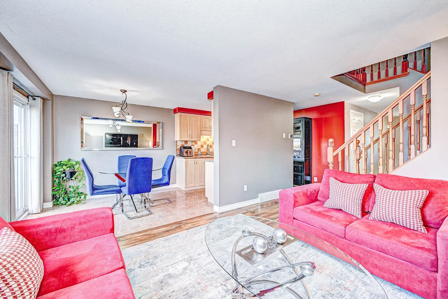 Main-floor living room at 155 Prosperity Drive